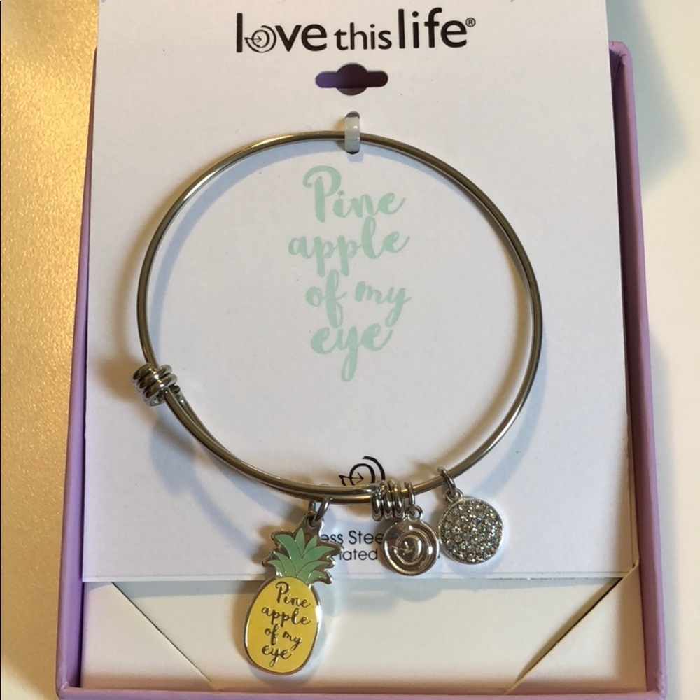 Pineapple bangle bracelet